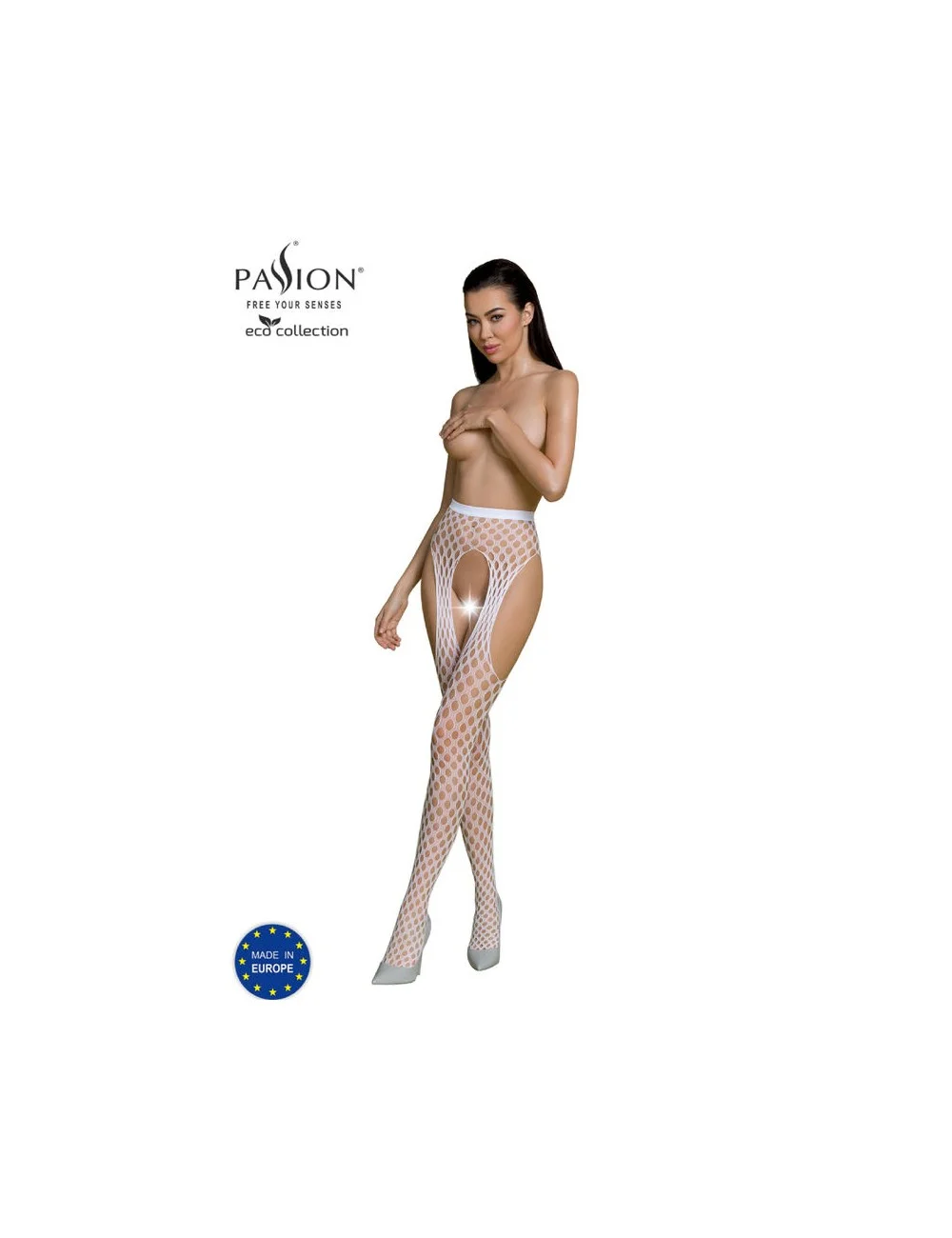 PASSION - BODYSTOCKING ECO COLLECTION ECO S003 BLANC PASSION - BODYSTOCKING ECO COLLECTION ECO S003 BLANC