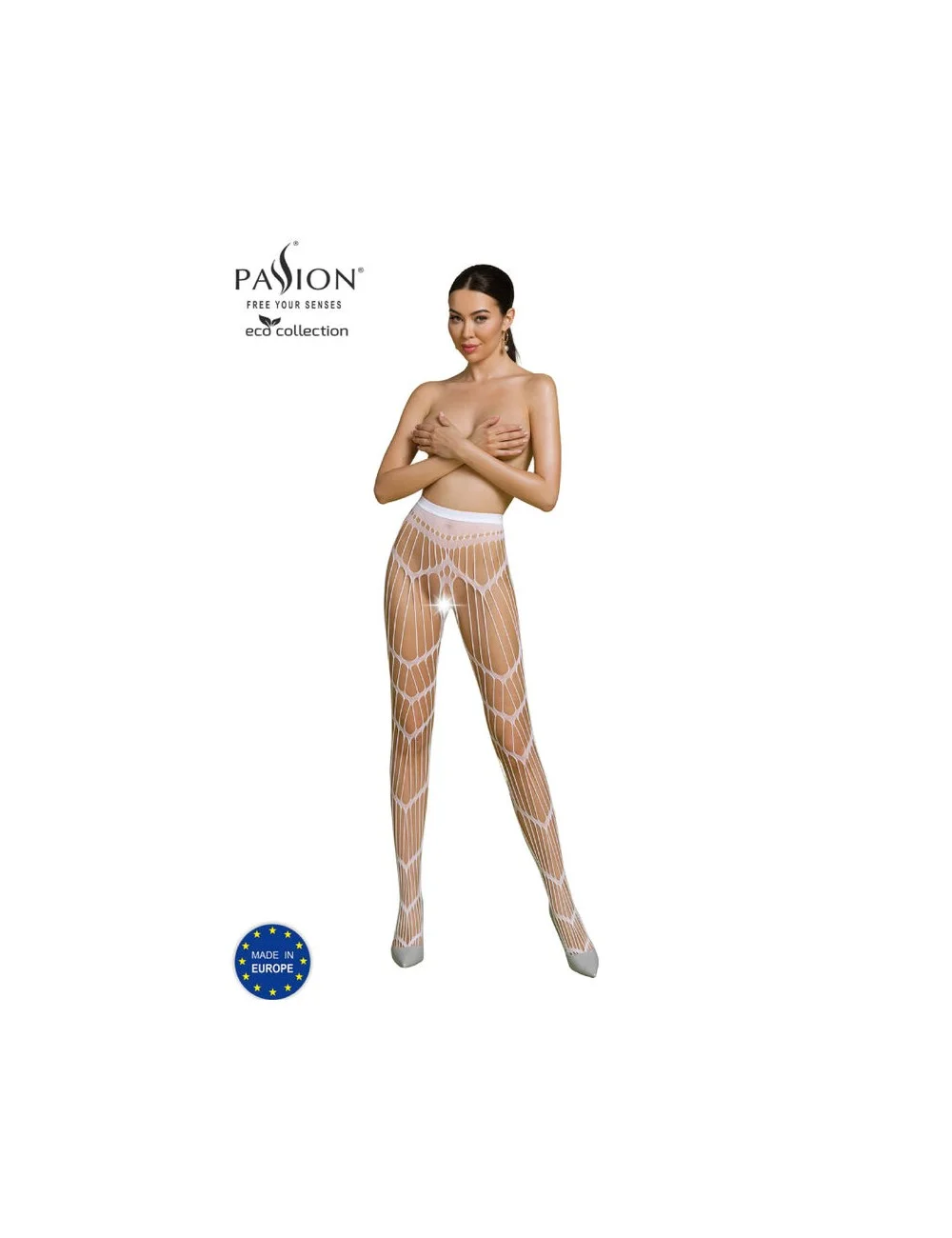 PASSION - BODYSTOCKING ECO COLLECTION ECO S006 BLANC PASSION - BODYSTOCKING ECO COLLECTION ECO S006 BLANC