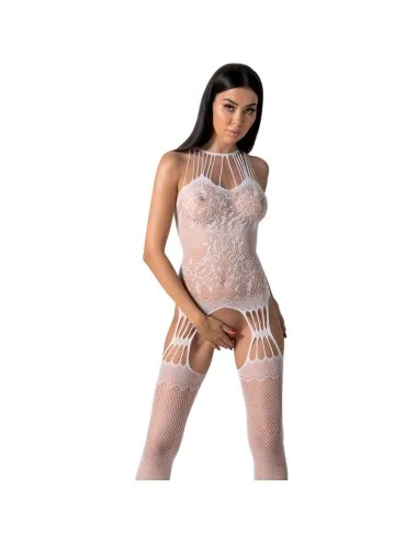 PASSION - BS095 BODYSTOCKING BLANC TAILLE UNIQUE