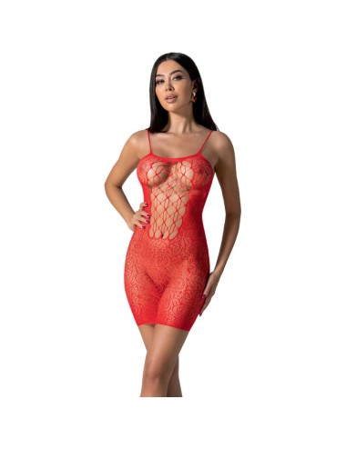 PASSION - BS096 BODYSTOCKING ROUGE TAILLE UNIQUE