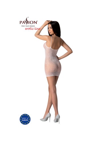 PASSION - BS096 BODYSTOCKING BLANC TAILLE UNIQUE