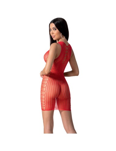 PASSION - BS097 BODYSTOCKING ROUGE TAILLE UNIQUE
