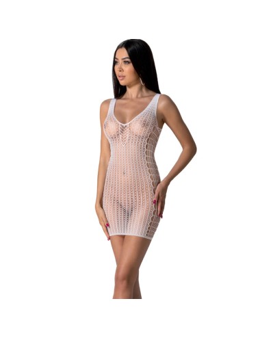 PASSION - BS097 BODYSTOCKING BLANC TAILLE UNIQUE