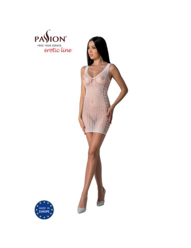 PASSION - BS097 BODYSTOCKING BLANC TAILLE UNIQUE