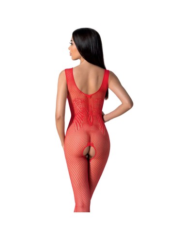 PASSION - BS098 BODYSTOCKING ROUGE TAILLE UNIQUE