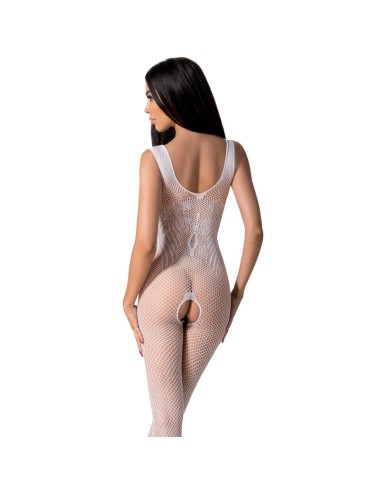 PASSION - BS098 BODYSTOCKING BLANC TAILLE UNIQUE