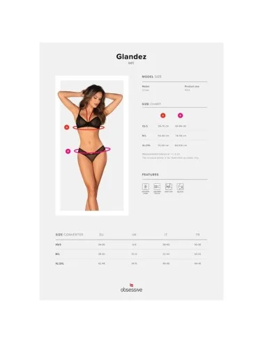 OBSESSIVE - ENSEMBLE GLANDEZ DEUX PIÈCES XL/XXL