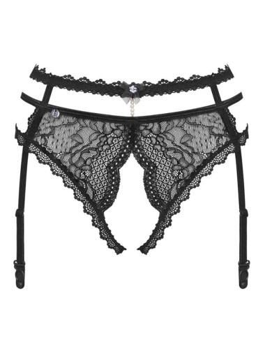OBSESSIVE - PEARLOVE PORTE JARRETELLES NOIR XS/S