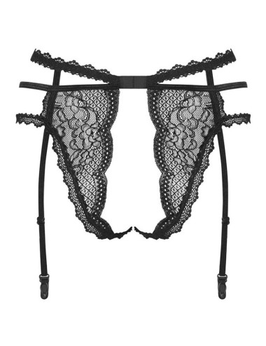 OBSESSIVE - PEARLOVE PORTE JARRETELLES NOIR XS/S