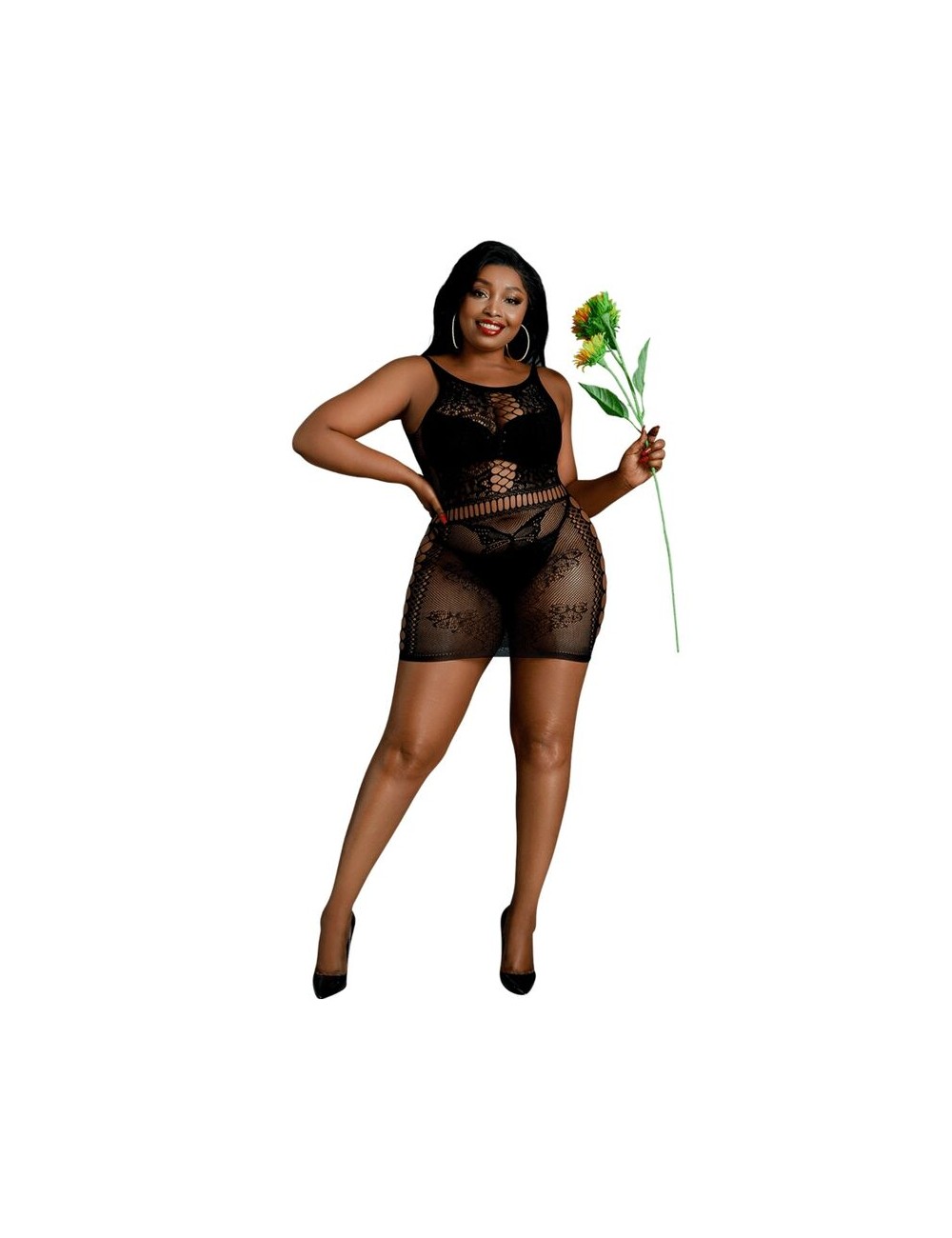 MOONLIGHT - ROBE MODÈLE 1 NOIRE GRANDE TAILLE MOONLIGHT - ROBE MODÈLE 1 NOIRE GRANDE TAILLE
