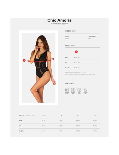 OBSESSIVE - TEDDY SANS CROCHET CHIC AMORIA XS/S