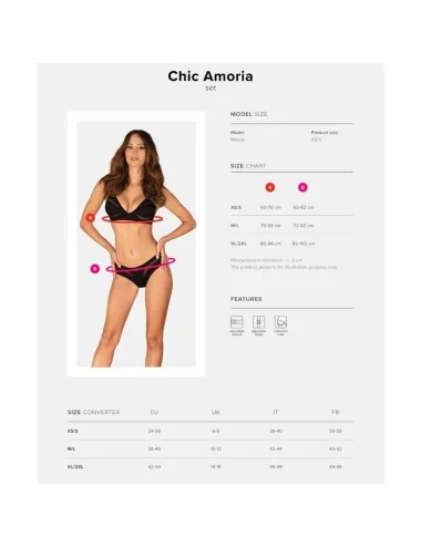 OBSESSIVE - ENSEMBLE CHIC AMORIA 2 PIÈCES XS/S