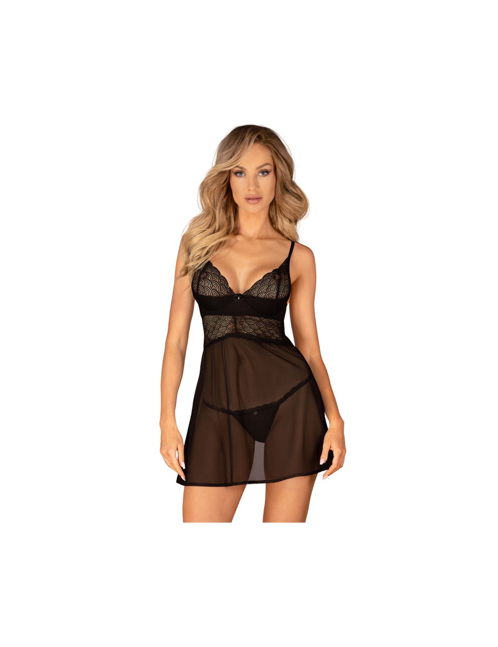 OBSESSIVE - ENSEMBLE CHEMERIS BADYDOLL & THONG XL/XXL