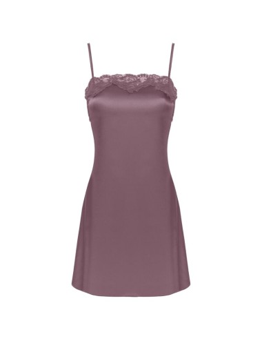 LIVCO CORSETTI FASHION - JACQUELINE LC 90249 ROBE DE CHAMBRE + CHEMISE + CULOTTE VIOLET S/M