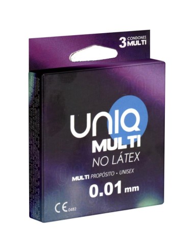 UNIQ - MULTI PRÉSERVATIFS SANS LATEX 3 UNITÉS