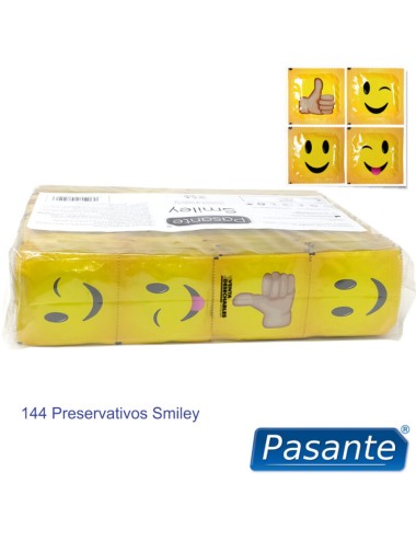 PASANTE - PRÉSERVATIFS SMILEY SAC 144 UNITÉS