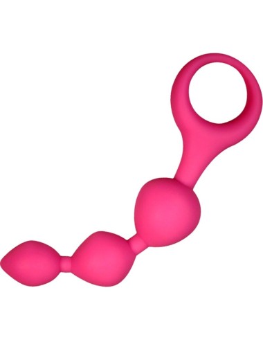 ALIVE - BALLES ANAL EN SILICONE ROSE TRIBALL 15 CM