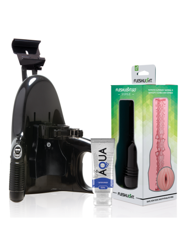 FLESHLIGHT - GO PINK LADY SURGE VAGIN + LANCEMENT UNIVERSEL + LUBRIFIANT DE QUALITÉ AQUA 50 ML