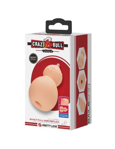 CRAZY BULL - MASTUBADOR EN FORME DE POITRINE CALEBASSE
