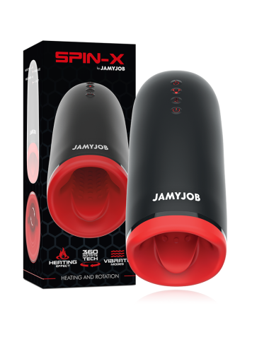 JAMYJOB - MASTURBATEUR CHAUFFANT ET ROTATION SPIN-X