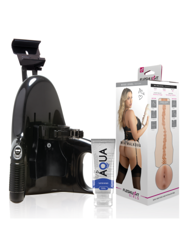 FLESHLIGHT - MIA MALKOVA BOSS LEVEL + LANCEMENT UNIVERSEL + LUBRIFIANT QUALITÉ AQUA 50 ML