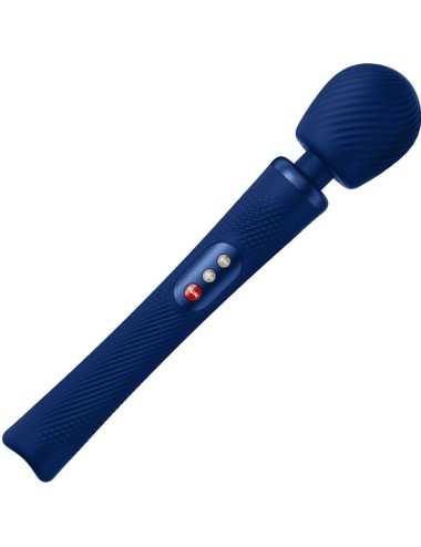 FUN FACTORY - VIM BAGUETTE RUMBLE VIBRANTE RECHARGEABLE EN SILICONE BLEU MINUIT