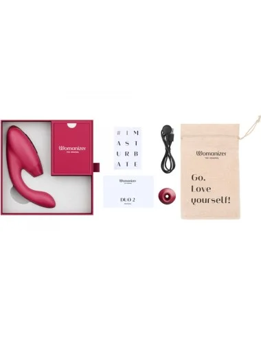 WOMANIZER - DUO 2 STIMULATEUR BORDEAUX