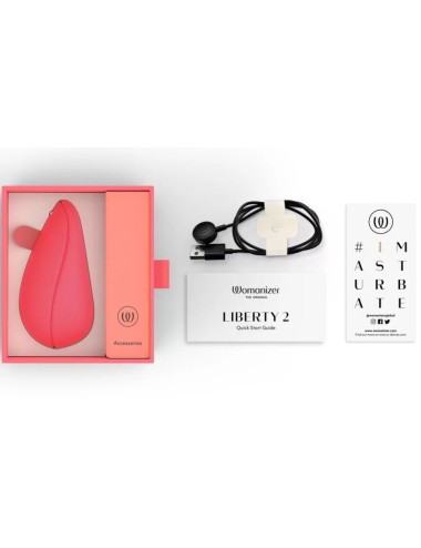 WOMANIZER - LIBERTY 2 STIMULATEUR & VENTOUSE CLITORIS ROSE