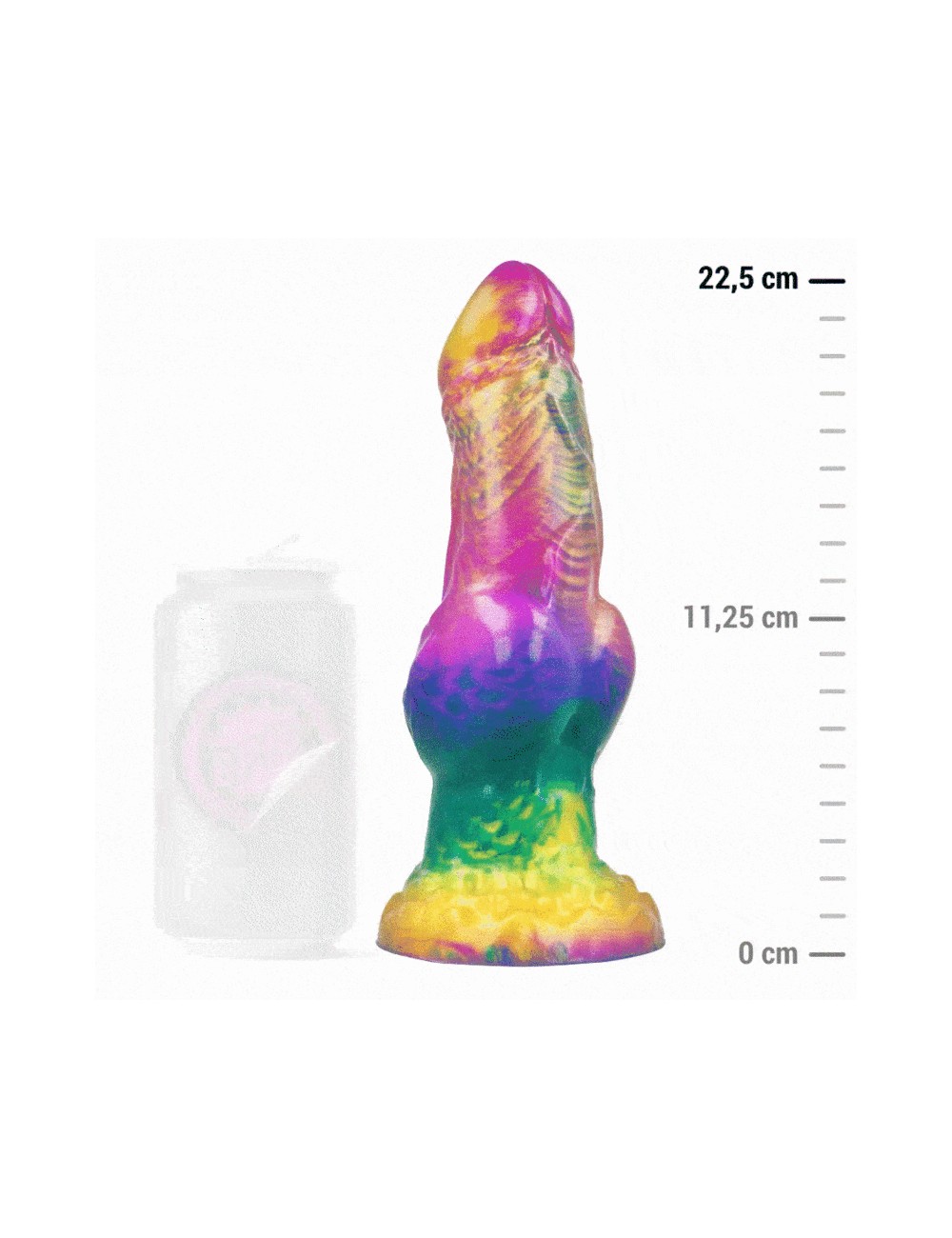 EPIC - GODE IRIS AVEC TESTICULES ARC-EN-CIEL DE PLAISIR EPIC - GODE IRIS AVEC TESTICULES ARC-EN-CIEL DE PLAISIR