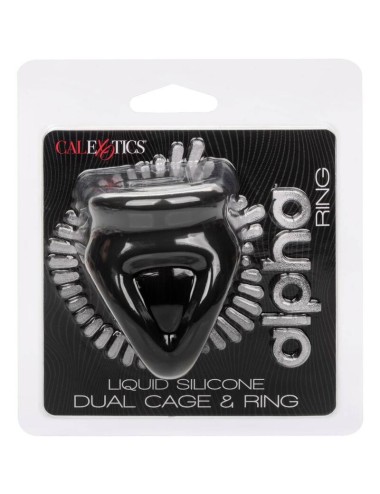 CALIFORNIA EXOTICS - ALPHA BAGUE DUAL CAGE NOIR