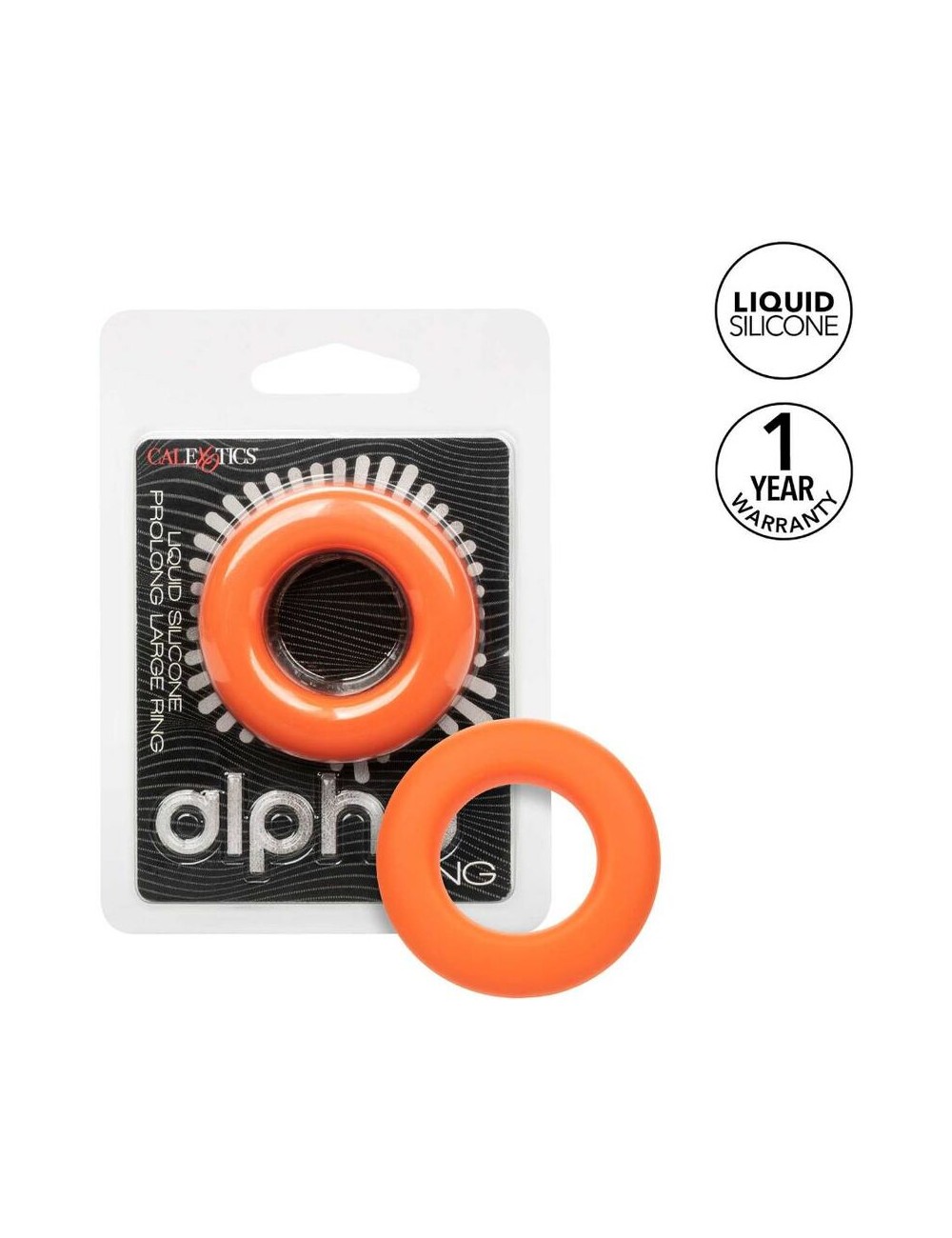 CALIFORNIA EXOTICS - ALPHA PROLONG GRANDE BAGUE ORANGE CALIFORNIA EXOTICS - ALPHA PROLONG GRANDE BAGUE ORANGE