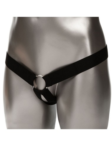 CALIFORNIA EXOTICS - EXTENSION PERFORMANCE MAXX RÉALISTE AVEC HARNAIS PEAU MARRON