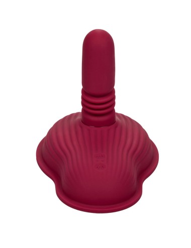 CALIFORNIA EXOTICS - RIDER MASSAGER DOUBLE MOTEUR TÉLÉCOMMANDE ROUGE