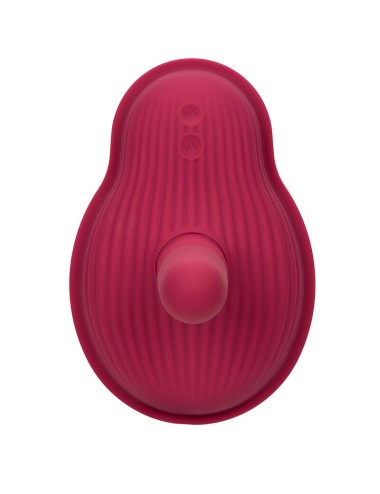 CALIFORNIA EXOTICS - RIDER MASSAGER DOUBLE MOTEUR TÉLÉCOMMANDE ROUGE