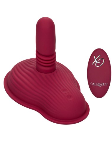 CALIFORNIA EXOTICS - RIDER MASSAGER DOUBLE MOTEUR TÉLÉCOMMANDE ROUGE