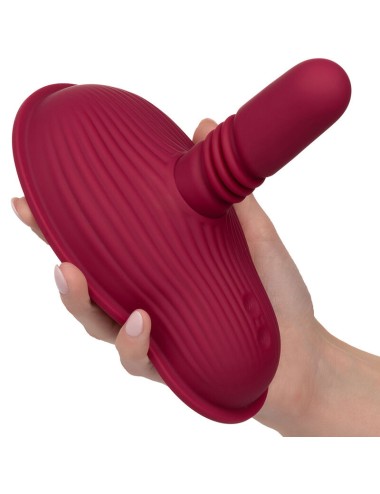 CALIFORNIA EXOTICS - RIDER MASSAGER DOUBLE MOTEUR TÉLÉCOMMANDE ROUGE