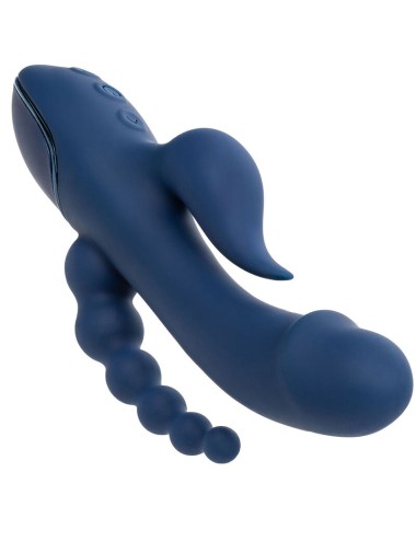 CALIFORNIA EXOTICS - VIBRATEUR TRIPLE ORGASME BLEU