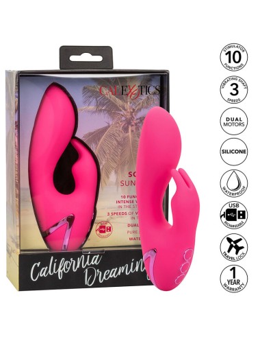 CALIFORNIA EXOTICS - DONC. VIBRATEUR CAL SUNSHINE RABBIT FUCHSIA PAR CALIFORNIA DREAMING