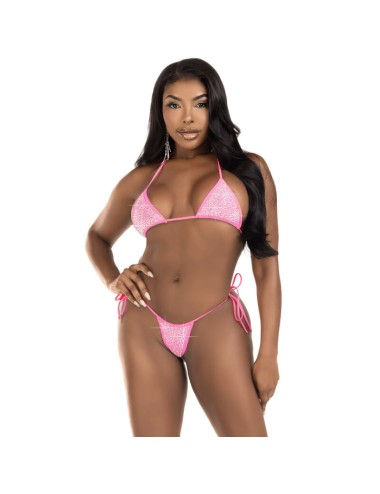 LEG AVENUE - BIKINI DIAMANTS FUCHSIA