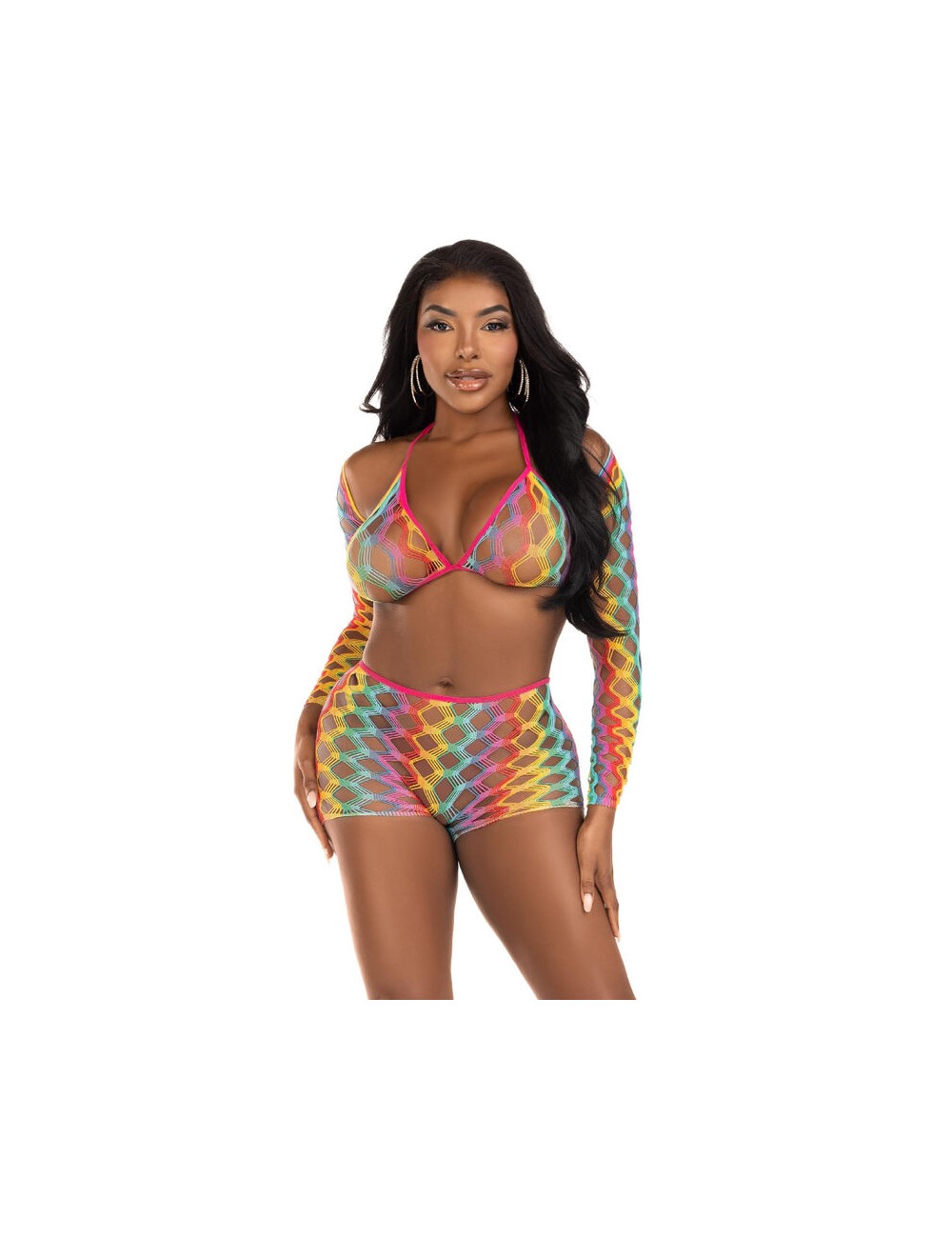 LEG AVENUE - ENSEMBLE DE TROIS PIÈCES MULTICOLORE