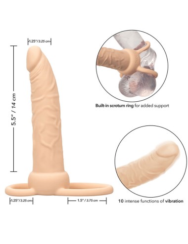 CALIFORNIA EXOTICS - PERFORMANCE MAXX RECHARGEABLE DOUBLE PÉNÉTRATEUR PEAU CLAIRE