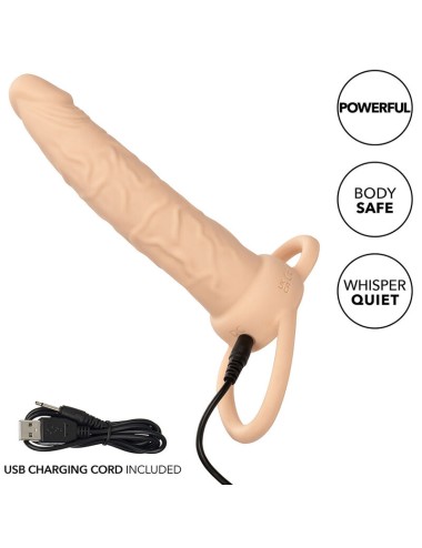 CALIFORNIA EXOTICS - PERFORMANCE MAXX RECHARGEABLE DOUBLE PÉNÉTRATEUR PEAU CLAIRE