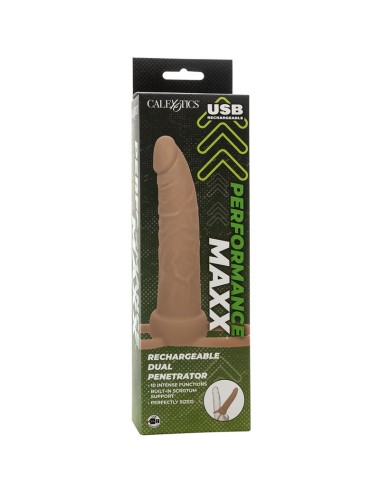 CALIFORNIA EXOTICS - PERFORMANCE MAXX RECHARGEABLE DOUBLE PÉNÉTRATEUR PEAU CLAIRE