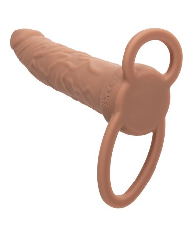 CALIFORNIA EXOTICS - PERFORMANCE MAXX RECHARGEABLE DOUBLE PÉNÉTRATEUR PEAU BRUN
