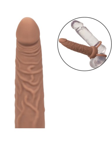 CALIFORNIA EXOTICS - PERFORMANCE MAXX RECHARGEABLE DOUBLE PÉNÉTRATEUR PEAU BRUN
