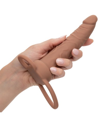 CALIFORNIA EXOTICS - PERFORMANCE MAXX RECHARGEABLE DOUBLE PÉNÉTRATEUR PEAU BRUN