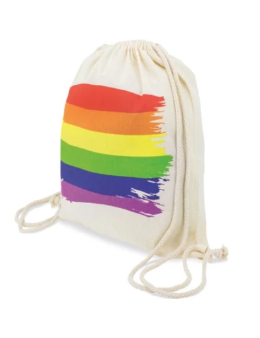 PRIDE - SAC À DOS EN COTON AVEC DRAPEAU LGBT