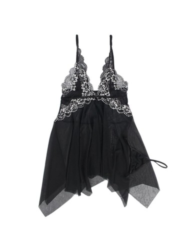 SUBBLIME - BABYDOLL TISSU TULLE POITRINE DENTELLE S/M