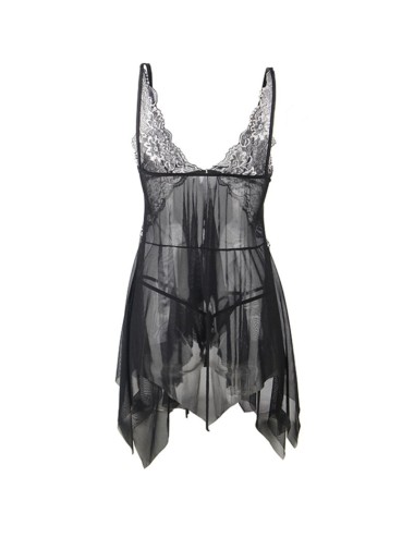 SUBBLIME - BABYDOLL TISSU TULLE POITRINE DENTELLE S/M