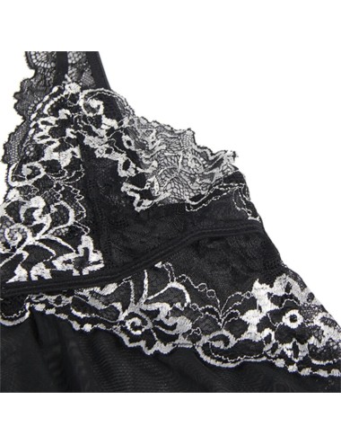 SUBBLIME - BABYDOLL TISSU TULLE POITRINE DENTELLE S/M
